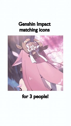 Genshin Impact Matching PFPs for Trio Anime Fans