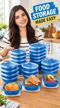 Rubbermaid 50 Piece Food Storage Containers with Lids for Lunch