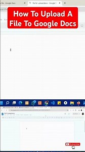 How To Upload A File On Google Docs #howto #tutorial #googledocs #upload