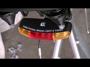Bike headlight taillight brake light 8 tune horn combo review