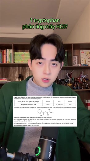 Tryptophan và phản ứng với HCl: Giải đáp thắc mắc