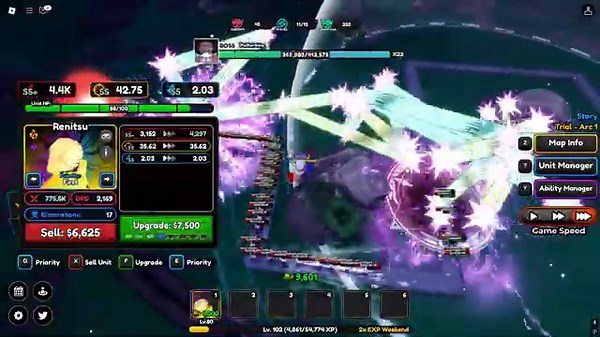 New 5 Star Zenitsu DESTROYS Trial 4 | 1 Unit Only | All Star Tower Defense Roblox