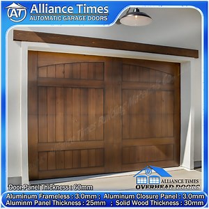 [Hot Item] High-Performance Wood Clad Aluminum Carriage House Garage Doors with 600n Force