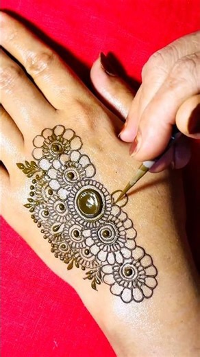 BackHand Mehndi Design Easy #mehdi #new #mehandidesign #henna #shorts #viral