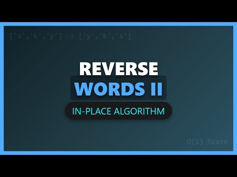 Reverse Words in a String II - LeetCode Solution (In-Place Algorithm)