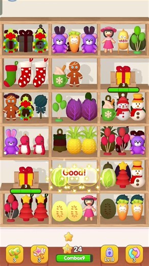 Sorting Games Goods Sort 🧩#puzzlegame #satisfying #fypシ #asmr