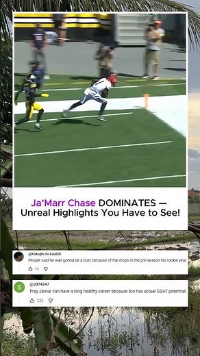 Ja’Marr Chase DOMINATES — Unreal Highlights You Have to See! #jamarrchase #shorts