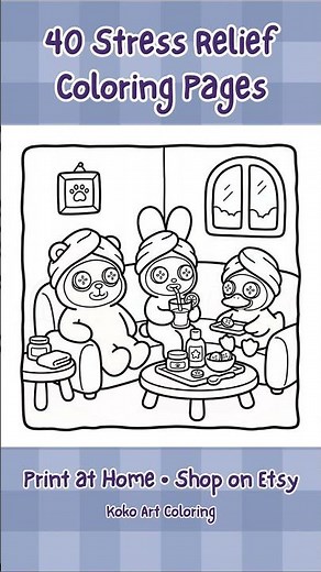 40 Cozy Days Coloring Pages to Print at Home #Shorts