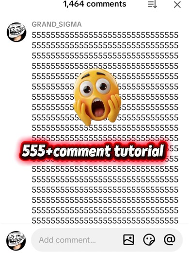 555 comment tutorial ☠️#foryoupage #trollface #edit #sigma#fpy | Troll Face