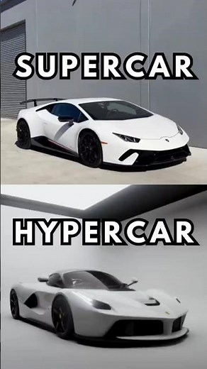 What's the Difference Between a SUPERCAR and a HYPERCAR 🤔