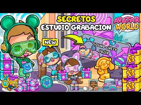 ¡CONSIGUE los SECRETOS del ESTUDIO GRABACION! 🎧✨ MONEDAS GRATIS en Avatar World