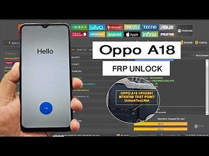 Oppo A18 CPH2591 FRP Bypass Android 15/16 ViaTest Point Unlock Tool
