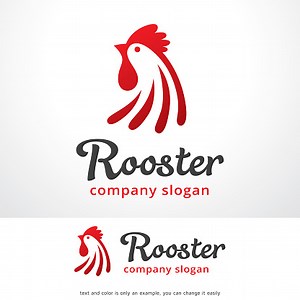 Rooster Symbol Template Design Vector, Emblema, Concetto di design,...