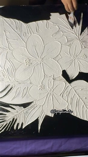 How to create texture painting on canvas. #modelingpaste #texturepainting #art #texture #shorts