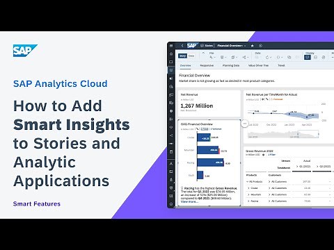 How to Add Smart Insights to Stories and Analytic Applications: SAP Analytics Cloud