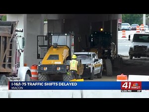 I-16/I-75 traffic shift begins July 25 in Macon as new eastbound lanes open