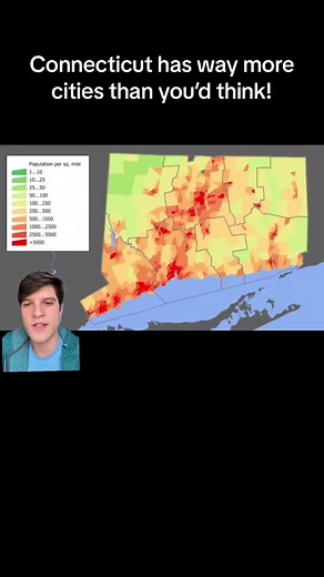 #greenscreen Examining #Connecticut’s population map! Connecticut is a #state in #NewEngland with the 29th highest #population in the #US with 3,617,176 residents, despite being the 3rd smallest state by land area. It ranks 4th in population density. #CT is home to far more medium-large #cities than one may expect, such as #Bridgeport, the state’s largest #city, home to 148,777 people, followed by #NewHaven, home to #Yale #University, #Stamford, #Hartford (the state #capital), #Waterbury, and #N