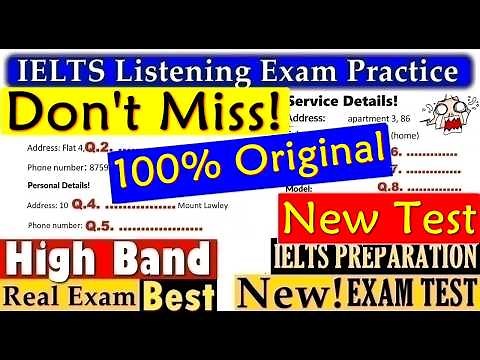 IELTS LISTENING PRACTICE TEST 2026 WITH ANSWERS | 01.09.2026