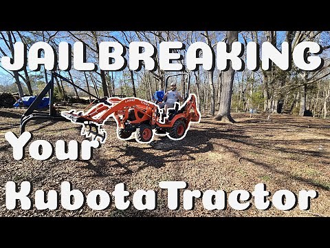 Jail Breaking a Kubota Tractor to Increase your Lifting Capacity! W/ Before and After RESULTS.