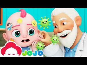 Baby Has Sticker Pox | Learn Healthy Eating for Kids | Baby JoJo Nursery Rhymes & Kids Songs
