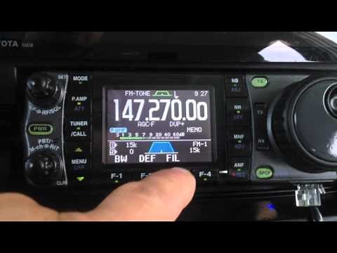 Adjusting TBW for FM repeaters on IC-7000!