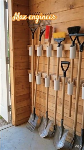 PVC Pipe Garden Tool Organizer DIY Tutorial#homeimprovement