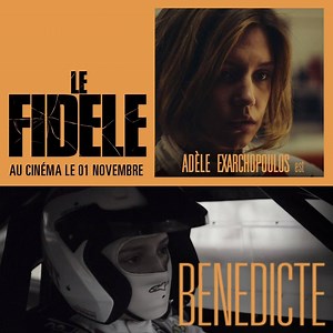 Adèle Exarchopoulos est Bénédicte. Pilote de course, elle mène une vie sous adrénaline entre sa passion et l'amour de sa vie, Gino. Retrouvez-la le 1er novembre au cinéma dans LE FIDÈLE ! | Pathé Films