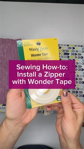 Fabric Mart on Instagram: "🚨 Save This for Your Next Zipper Project! 🚨 Zippers giving you grief? Don’t stress—Wonder Tape to the rescue! 🙌 This magical double-sided tape makes zipper installation a breeze—no pins, no shifting, just smooth stitching. ✨✂️ Have you tried Wonder Tape for zippers? Drop a comment and tell us your thoughts! ⬇️"