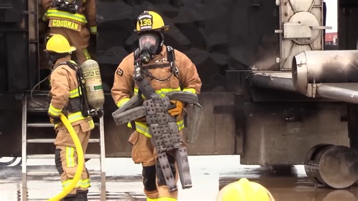 The military firefighters who battle explosions, fuel infernos, and warzone blazes