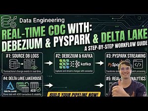 Build a PySpark CDC Pipeline with Debezium & Kafka (Step-by-Step)