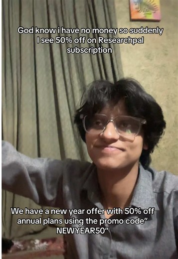 We have a new year offer with 50% off annual plans using the promo code” NEWYEAR50” #foryou #students #reletable #exam #research