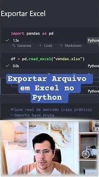 Exportar Arquivo em Excel no Python #python3 #python #programador #analytics #datascience