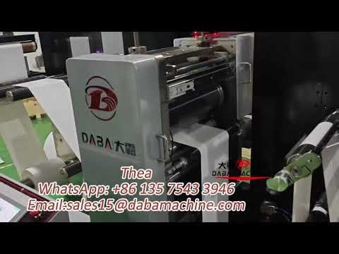 Adhesive labels sticker DABA Semi＆Full Rotary Die Cutting Slitting Machine
