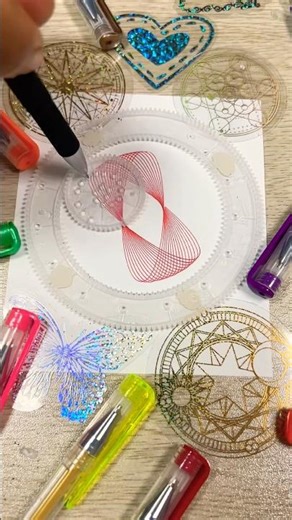 Easy drawing spirograph #spirograph #relaxing #shorts