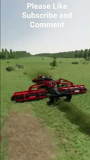 Farming Simulator 22 No Mans Land Mowing With A Built In Windrower (10 Land Series) #shorts