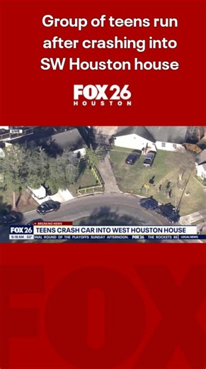 Teens Crash Car Into House in Southwest Houston