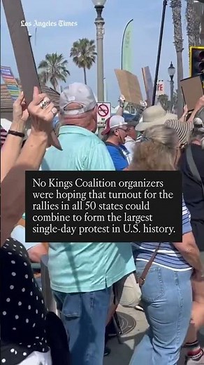 Thousands protest Trump at ‘No Kings’ rally in downtown Los Angeles