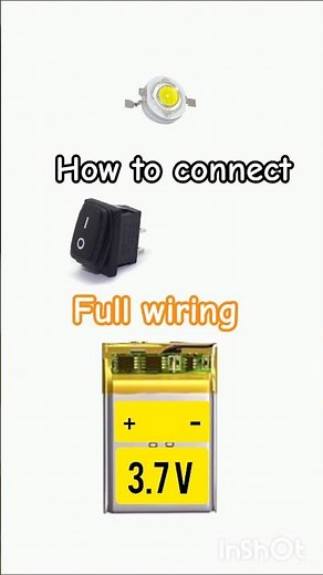 ⚡ How to Connect LED + Switch + Battery 🔋 | Easy Wiring Tutorial 💡 (Beginner Friendly) #gearxdiy
