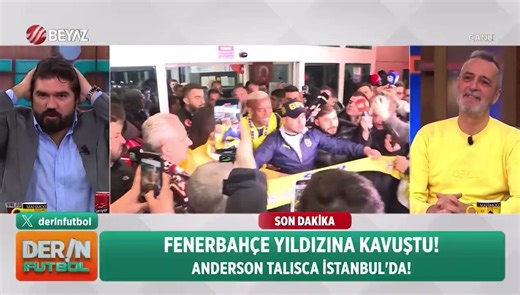 Rasim Ozan Kütahyalı: "Talisca 12 golü geçsin saçlarımı sarı laciverte boyayacağım." Talisca, bu sezon oynanan maçlarda 21 gol attı. | Tek Yol Fener