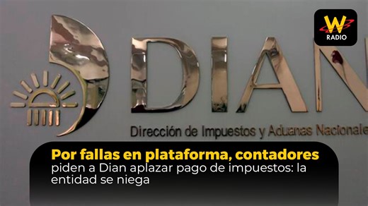 El Comité Nacional Gremial de Contadores Públicos envió un comunicado a la Dian solicitando declarar una contingencia tecnológica y aplazar los vencimientos de impuestos, debido a las fallas constantes en la plataforma Muisca. Más detalles en www.wradio.com.co | W Radio Colombia