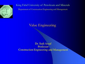 Value Engineering - SlideServe