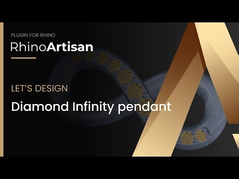 Tutorial: Diamond Infinity Pendant | RhinoArtisan