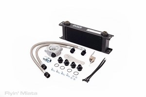 A top-quality oil cooler kit including lines and brackets.