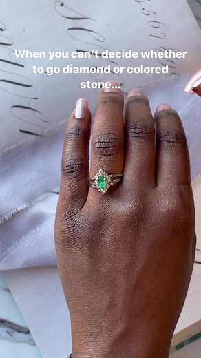 2.2K views · 83 reactions | This white gold reversible ring features created emerald on one side and diamonds on the other! 勞 #MJVJewelry #FlipRing #SmartWayToLive | Maejean Vintage | Facebook