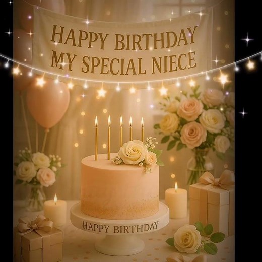 My Special Niece Happy Birthday Heartfelt Video Message for WhatsApp