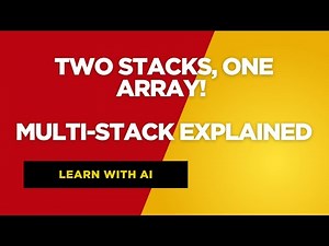 Multi-Stack Implementation Explained | Efficient Memory Sharing in Data Structures 🔥 DSA