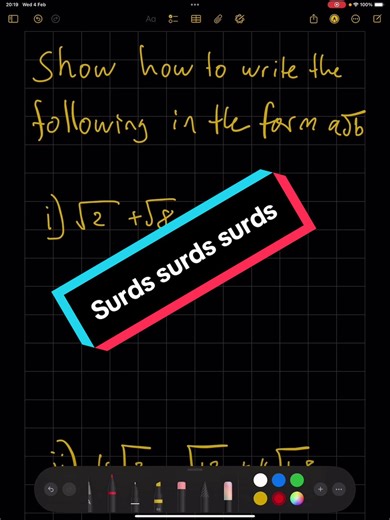 Surds surds surds #maths #alev #gcse #mathshack