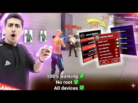 NEW FREE FIRE MOD MENU NON ROOT INJECTOR P4NEL