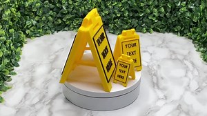 Custom Floor Sign, Personalized Caution Wet Floor Sign, 3D Printed - Etsy