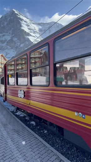Riding to the Top of Europe 🚆❄️The journey on the Jungfraubahn is just as breathtaking as the views at the top. | Switzerland Highlights